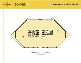 11700 Plaza America Dr, Reston, VA for lease Floor Plan- Image 1 of 1