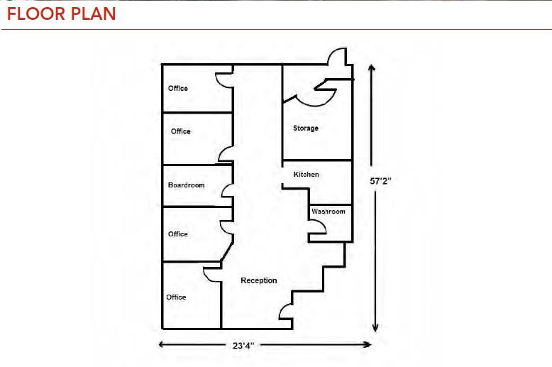 7327 Roper Rd NW, Edmonton, AB for lease Floor Plan- Image 1 of 2