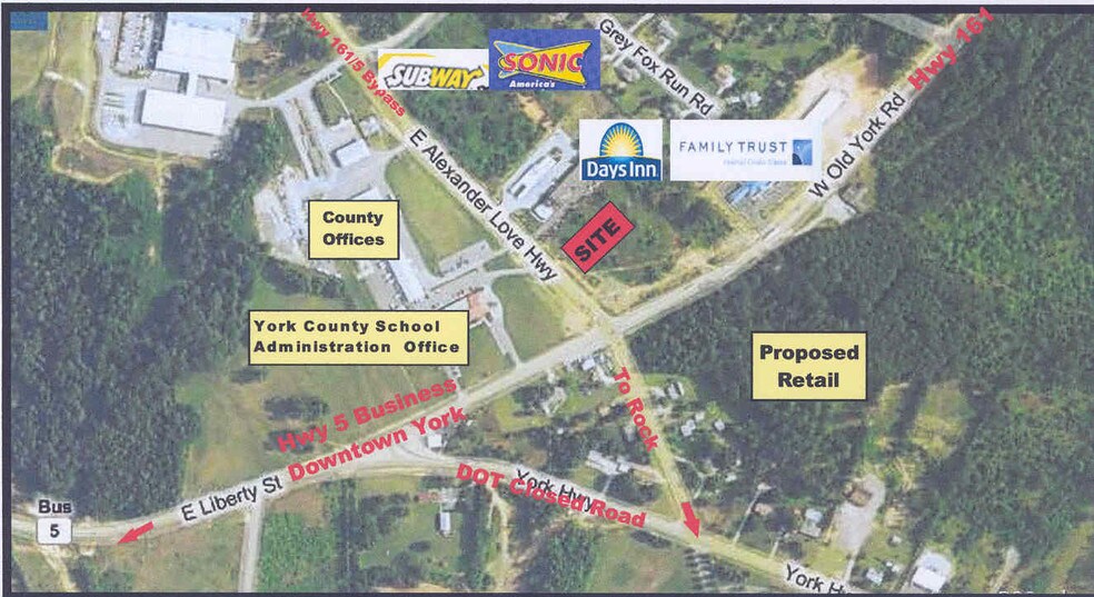 Highway 5 Bus Highway 161, York, SC 29745 Retail Development