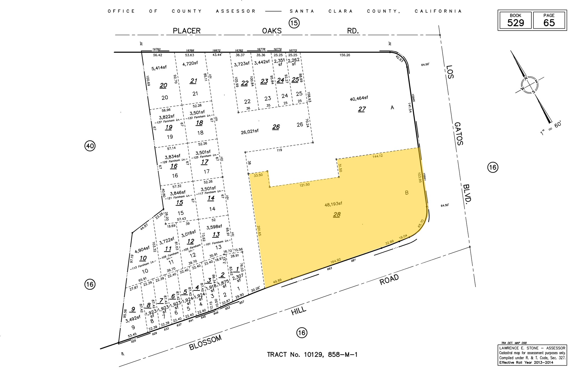 663 Blossom Hill Rd, Los Gatos, CA for sale Plat Map- Image 1 of 1