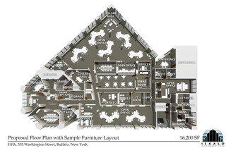 535 Washington St, Buffalo, NY for lease Floor Plan- Image 1 of 1