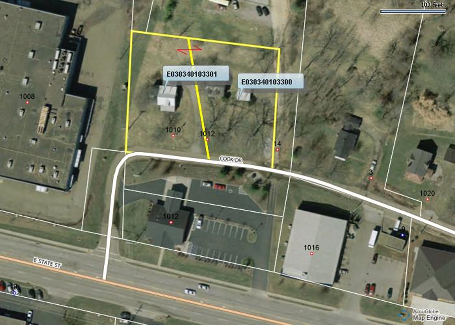 1010-1012 Cook Dr, Athens, OH for sale Aerial- Image 1 of 1