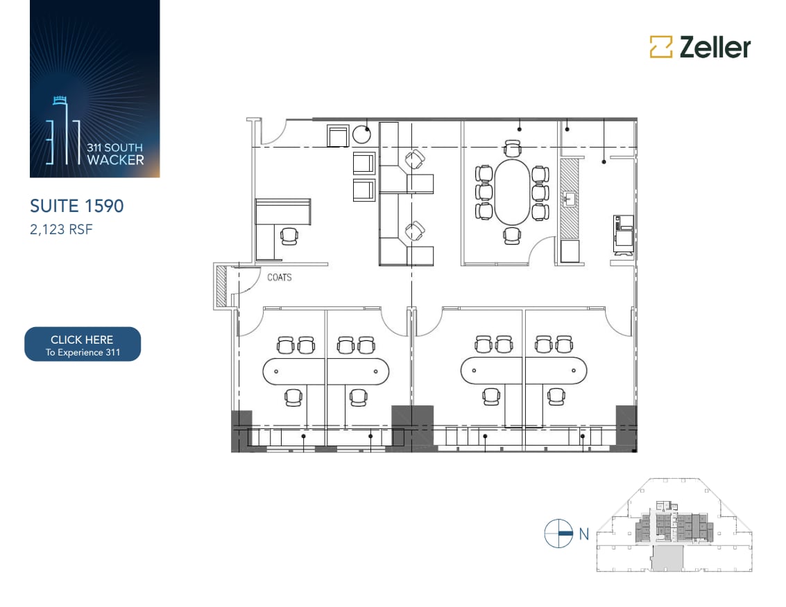 311 S Wacker Dr, Chicago, IL for lease Floor Plan- Image 1 of 1