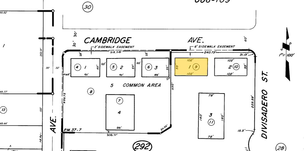 1860 S Central St, Visalia, CA for lease - Plat Map - Image 3 of 21