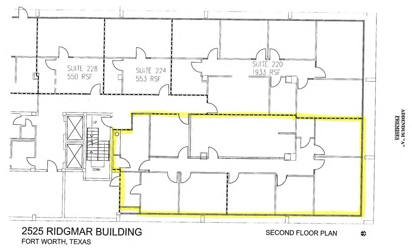 2525 Ridgmar Blvd, Fort Worth, TX for lease Floor Plan- Image 1 of 1