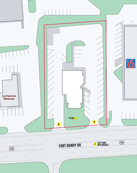 4250 Fort Henry Dr, Colonial Heights, TN for lease - Site Plan - Image 2 of 17