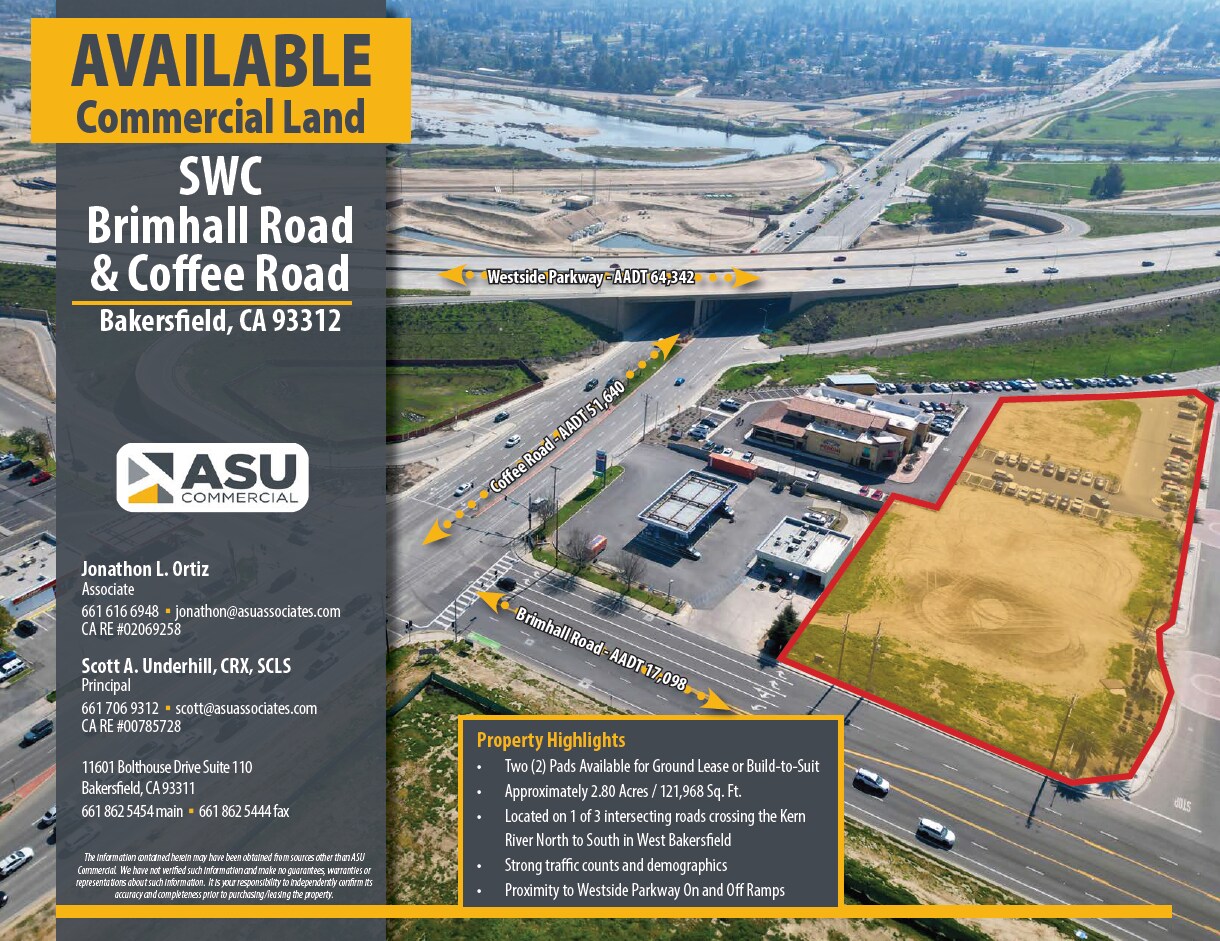 8123 Brimhall Rd, Bakersfield, CA 93312 SWC Brimhall & Coffee