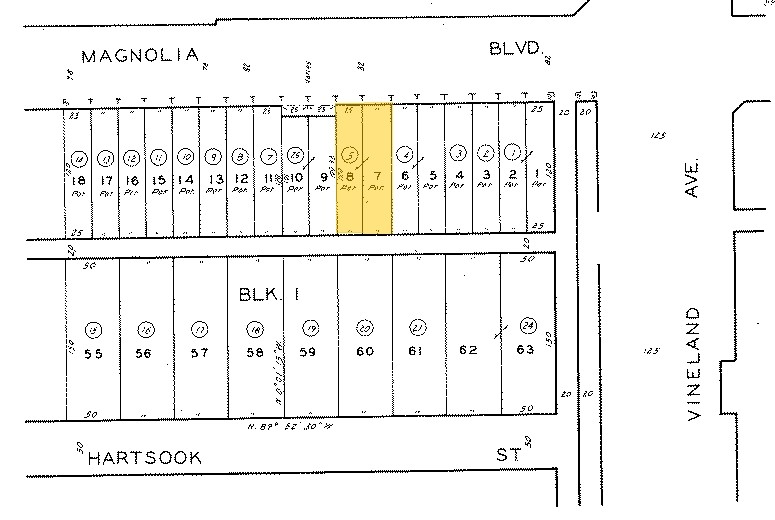 11016 Magnolia Blvd, North Hollywood, CA for sale - Plat Map - Image 3 of 20