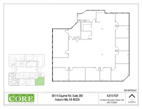 691 N Squirrel Rd, Auburn Hills, MI for lease Floor Plan- Image 1 of 1