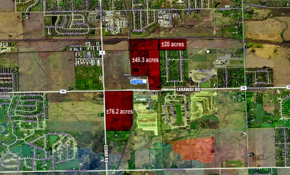 Cedar Road And Laraway Rd, New Lenox, IL for sale - Aerial - Image 1 of 1