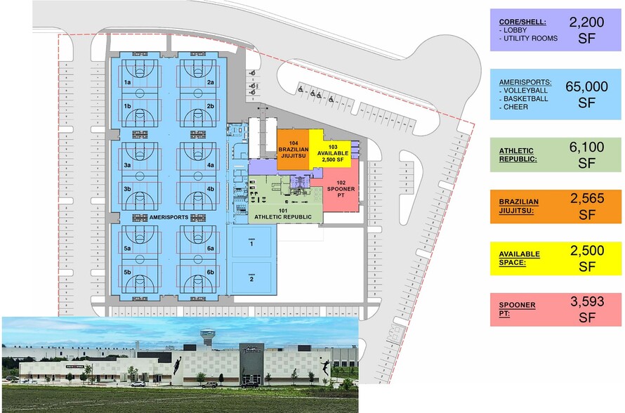 3101 Fit Sport Life Blvd, Rockwall, TX for lease - Floor Plan - Image 2 of 6