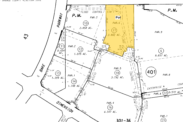 26150 Enterprise Way, Lake Forest, CA for lease - Plat Map - Image 2 of 14