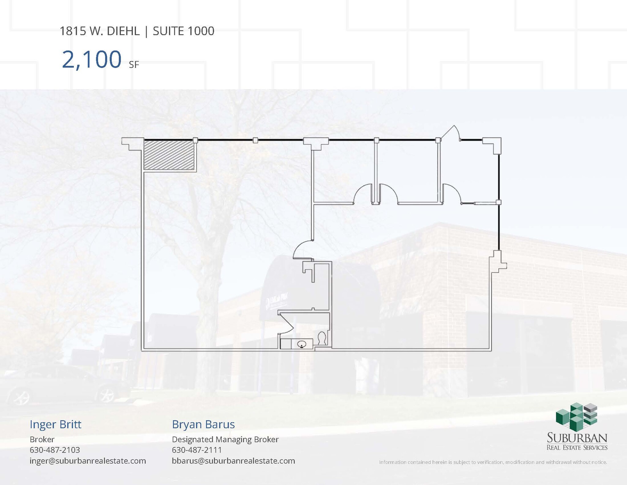 1811-1815 W Diehl Rd, Naperville, IL for lease Floor Plan- Image 1 of 1