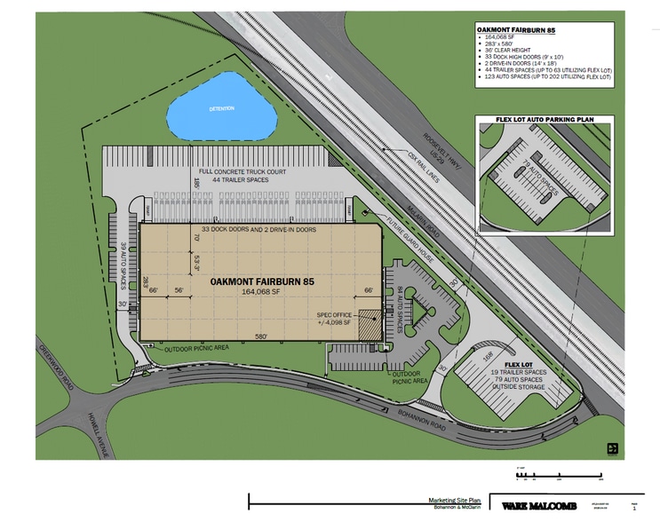 505 Bohannon Rd, Fairburn, GA for lease - Site Plan - Image 2 of 2