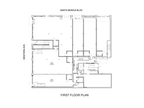 1096 N Western Ave, Los Angeles, CA for lease Floor Plan- Image 1 of 3