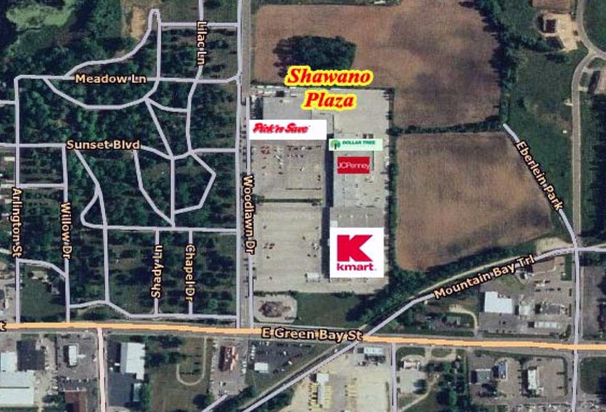 1211 E Green Bay St, Shawano, WI for lease - Aerial - Image 3 of 6