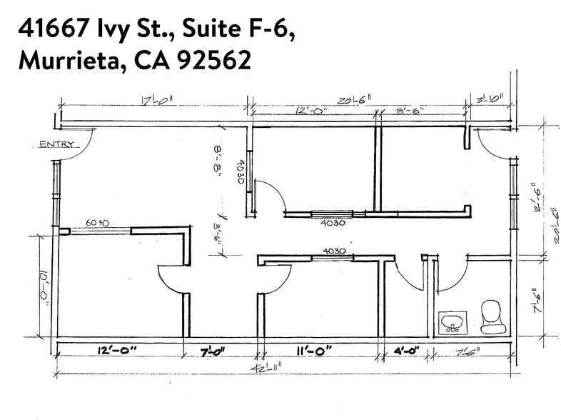 41667 Ivy St, Murrieta, CA for lease - Floor Plan - Image 2 of 4