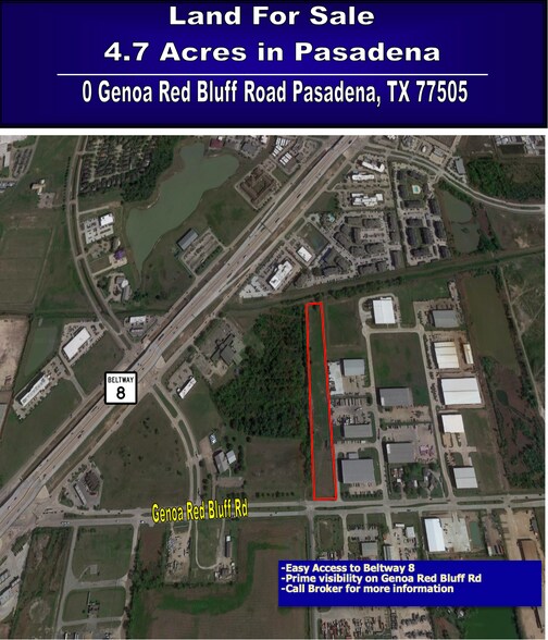 0 Genoa Red Bluff Rd, Pasadena, TX for sale - Primary Photo - Image 1 of 1