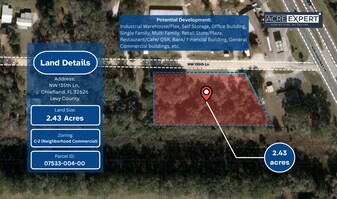 2.43 acre Commercial Land | Chiefland, FL 326 - 1031 Exchange Property