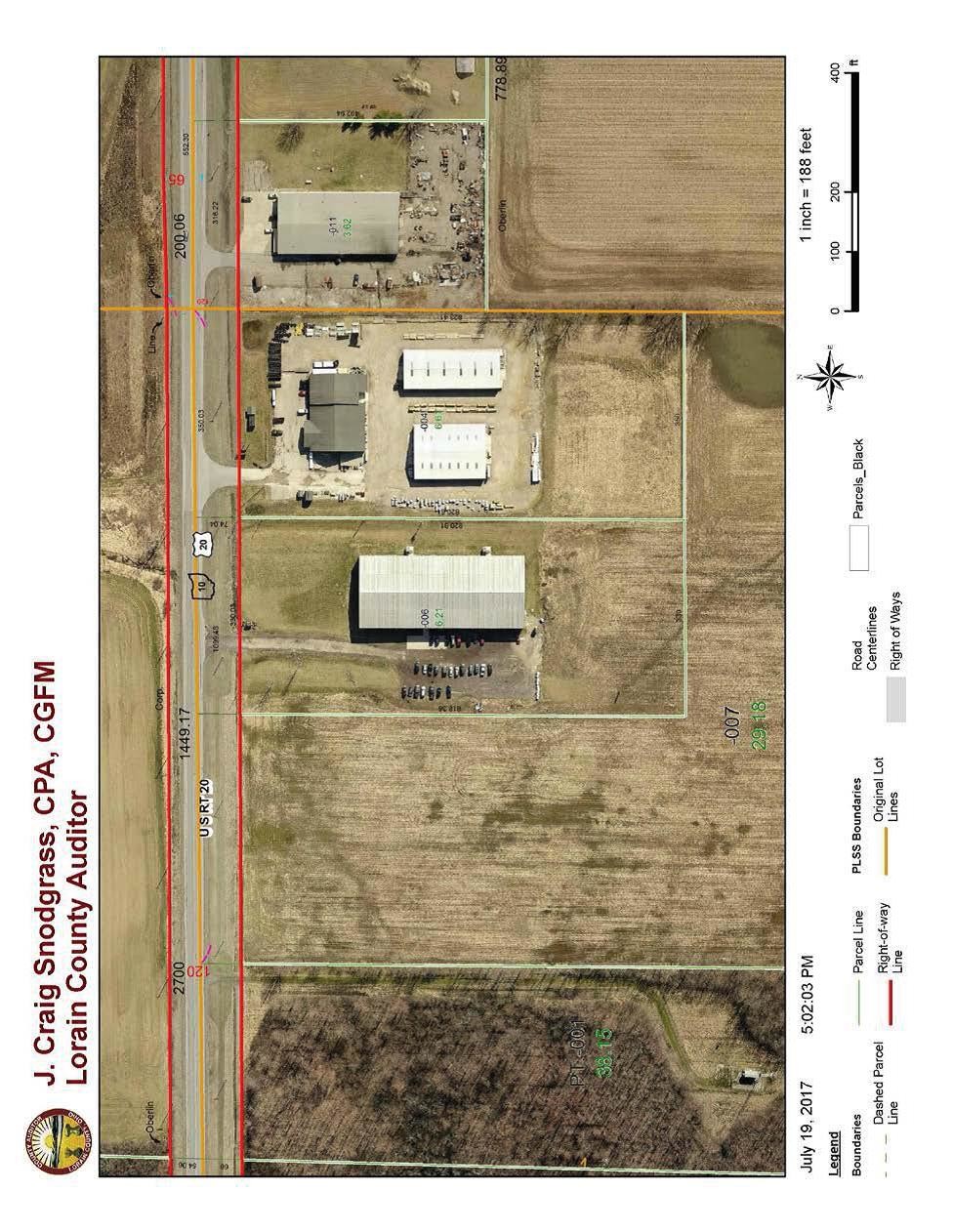 46789 US Highway 20, Oberlin, OH for sale Aerial- Image 1 of 1