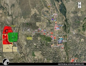 Pueblo Blvd, Pueblo, CO - aerial  map view