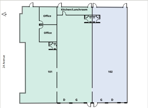19130 24 Av, Surrey, BC for lease Floor Plan- Image 1 of 1