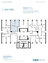 805 W Broadway, Vancouver, BC for lease Floor Plan- Image 1 of 1