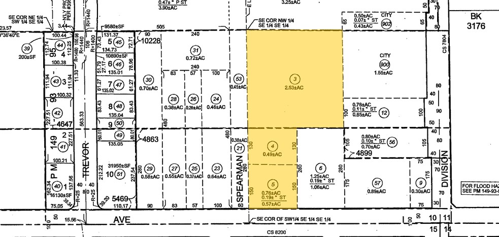 45335 Spearman Ave, Lancaster, CA for sale - Plat Map - Image 1 of 3