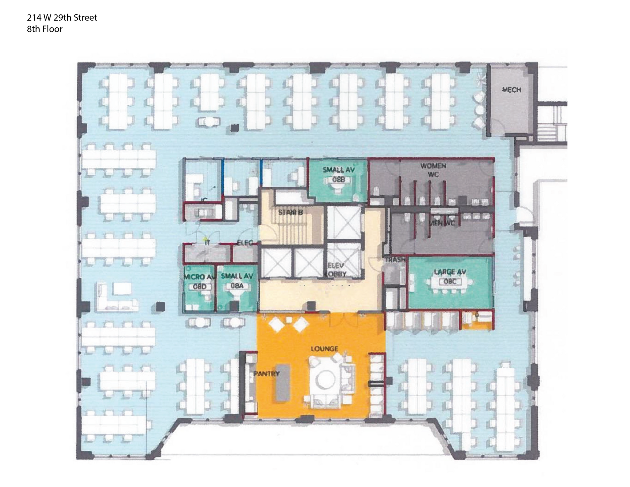 214 W 29th St, New York, NY for lease Floor Plan- Image 1 of 9