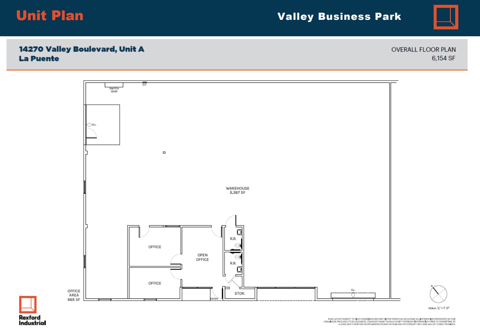 14278 Valley Blvd, City Of Industry, CA for lease Floor Plan- Image 1 of 1