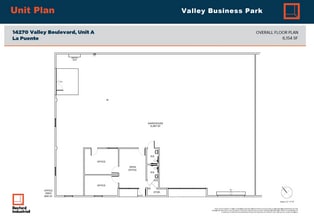 14278 Valley Blvd, City Of Industry, CA for lease Floor Plan- Image 1 of 1