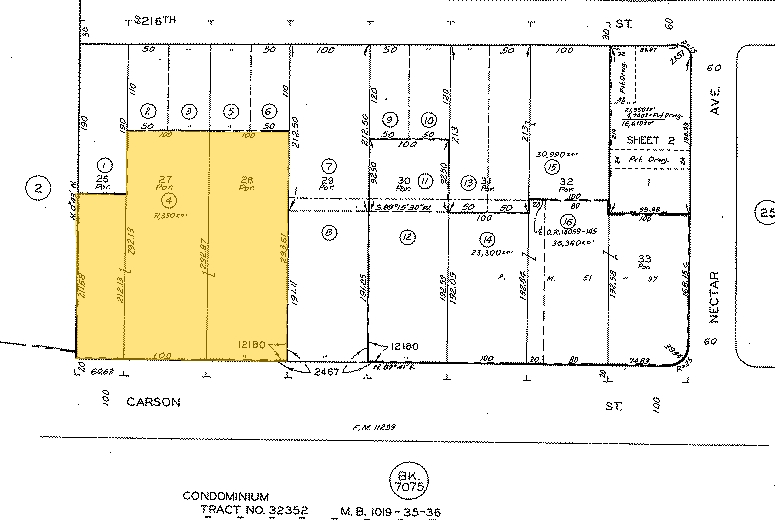 11401-11421 Carson St, Lakewood, CA for lease - Plat Map - Image 3 of 10