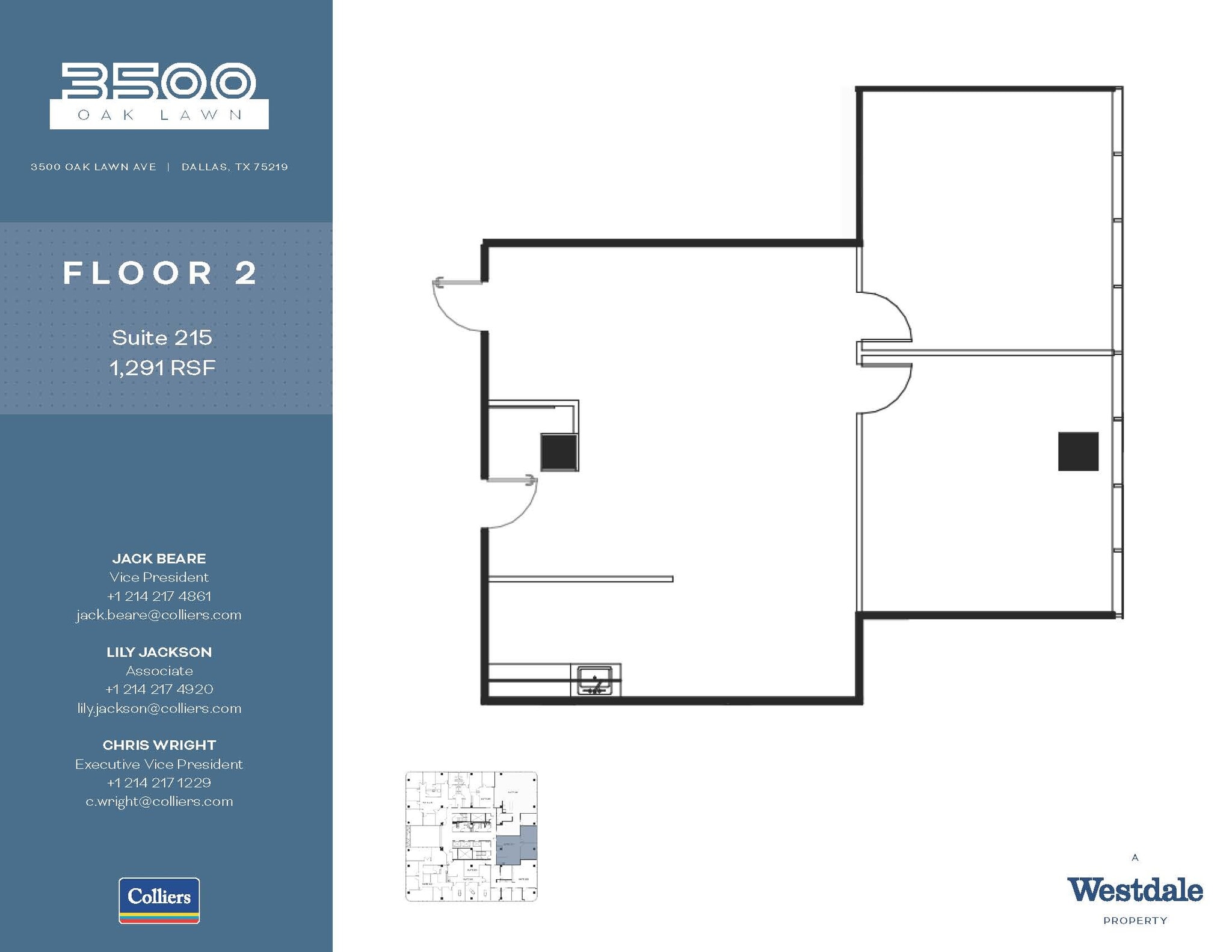 3500 Oak Lawn Ave, Dallas, TX for lease Floor Plan- Image 1 of 1