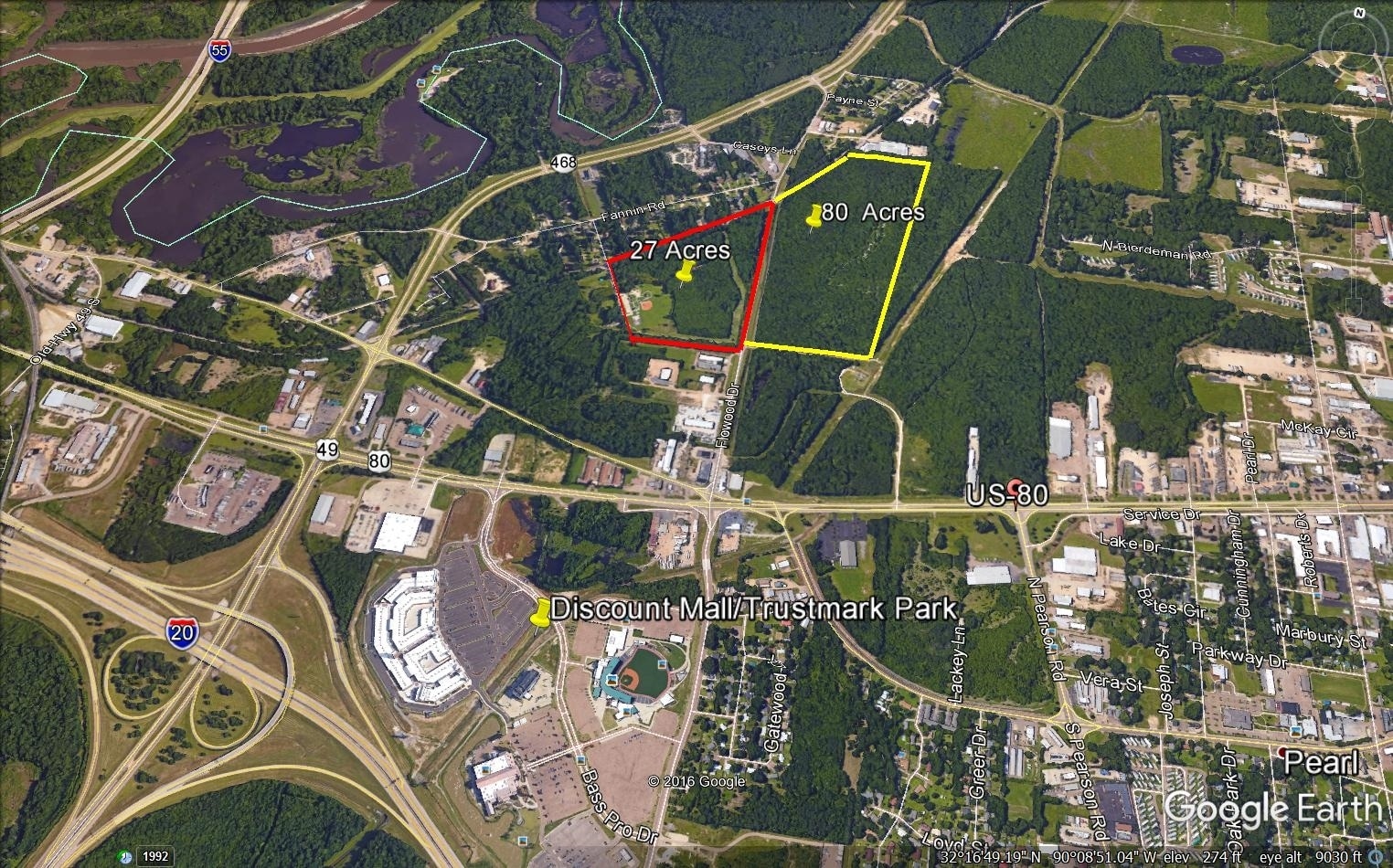 Hwy 80 & Flowood Dr, Flowood, MS for sale Building Photo- Image 1 of 1