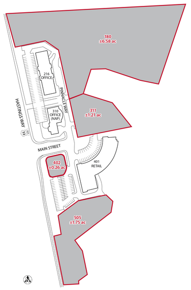 120-505 Pinnacle, Eau Claire, WI for lease - Site Plan - Image 2 of 3