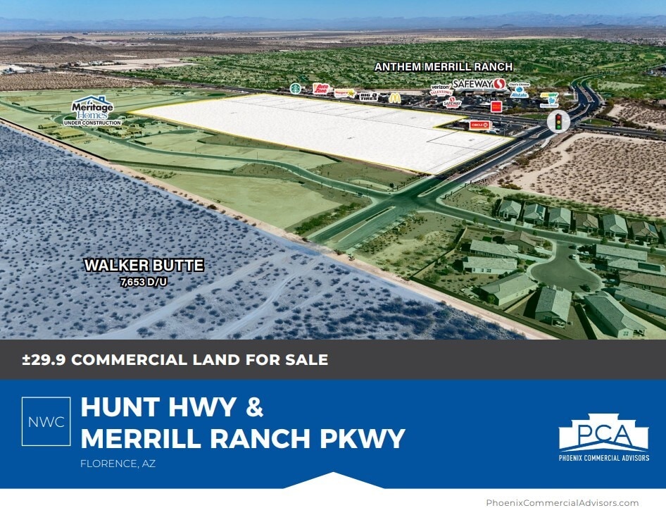 NWC Hunt Highway & Merrill Ranch Parkway, Florence, AZ for sale Primary Photo- Image 1 of 2