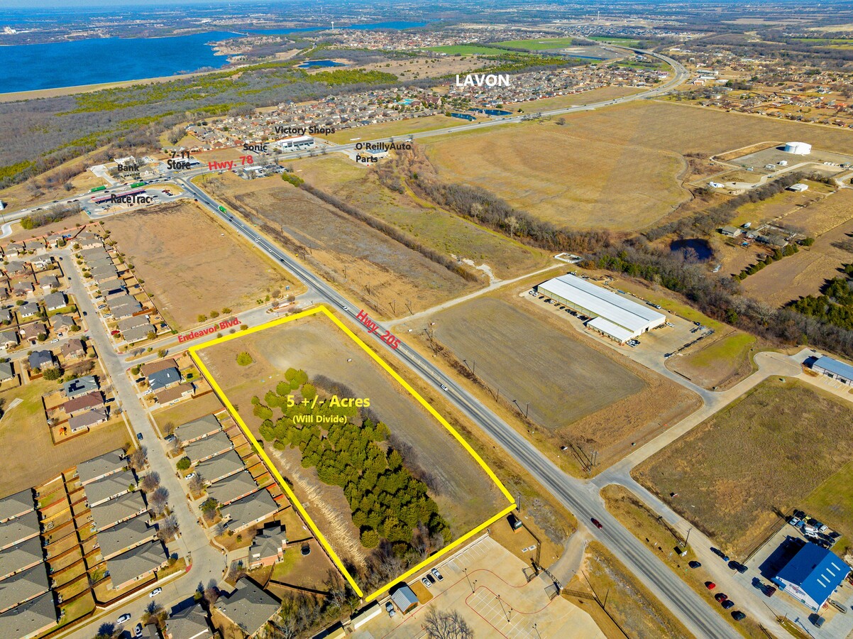 Hwy 205, Lavon, TX 75166 - 5 Acre, Retail site, Hwy. 205 (Will divide ...