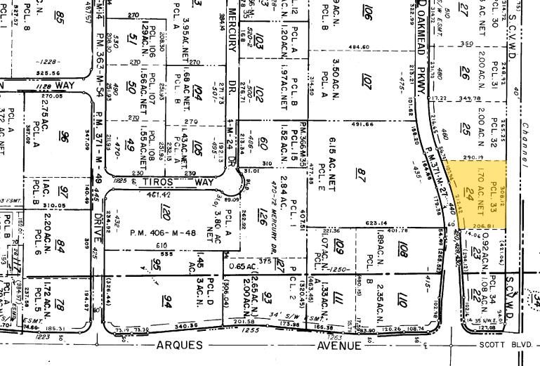 440-456 Oakmead Pky, Sunnyvale, CA for lease - Plat Map - Image 2 of 3