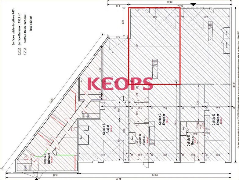 Flex in Quint-Fonsegrives for lease - Floor Plan - Image 3 of 4