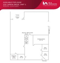 225 Larkin Dr, Wheeling, IL for lease Floor Plan- Image 1 of 2