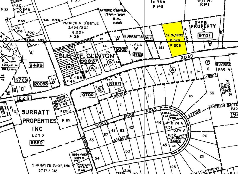 9001 Woodyard Rd, Clinton, MD for lease - Plat Map - Image 2 of 12