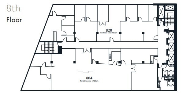 1112 W Pender St, Vancouver, BC for lease Floor Plan- Image 1 of 1