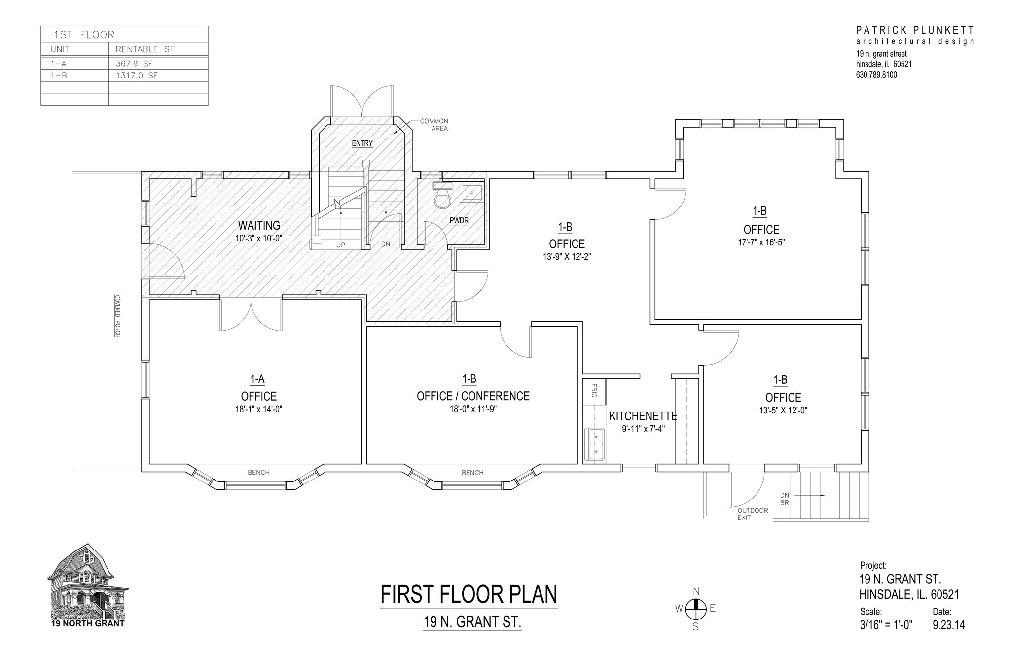 19 N Grant St, Hinsdale, IL for lease Site Plan- Image 1 of 1