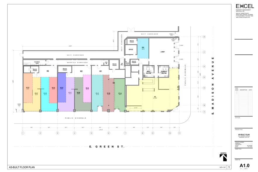 561 E Green St, Pasadena, CA for lease - Site Plan - Image 1 of 4