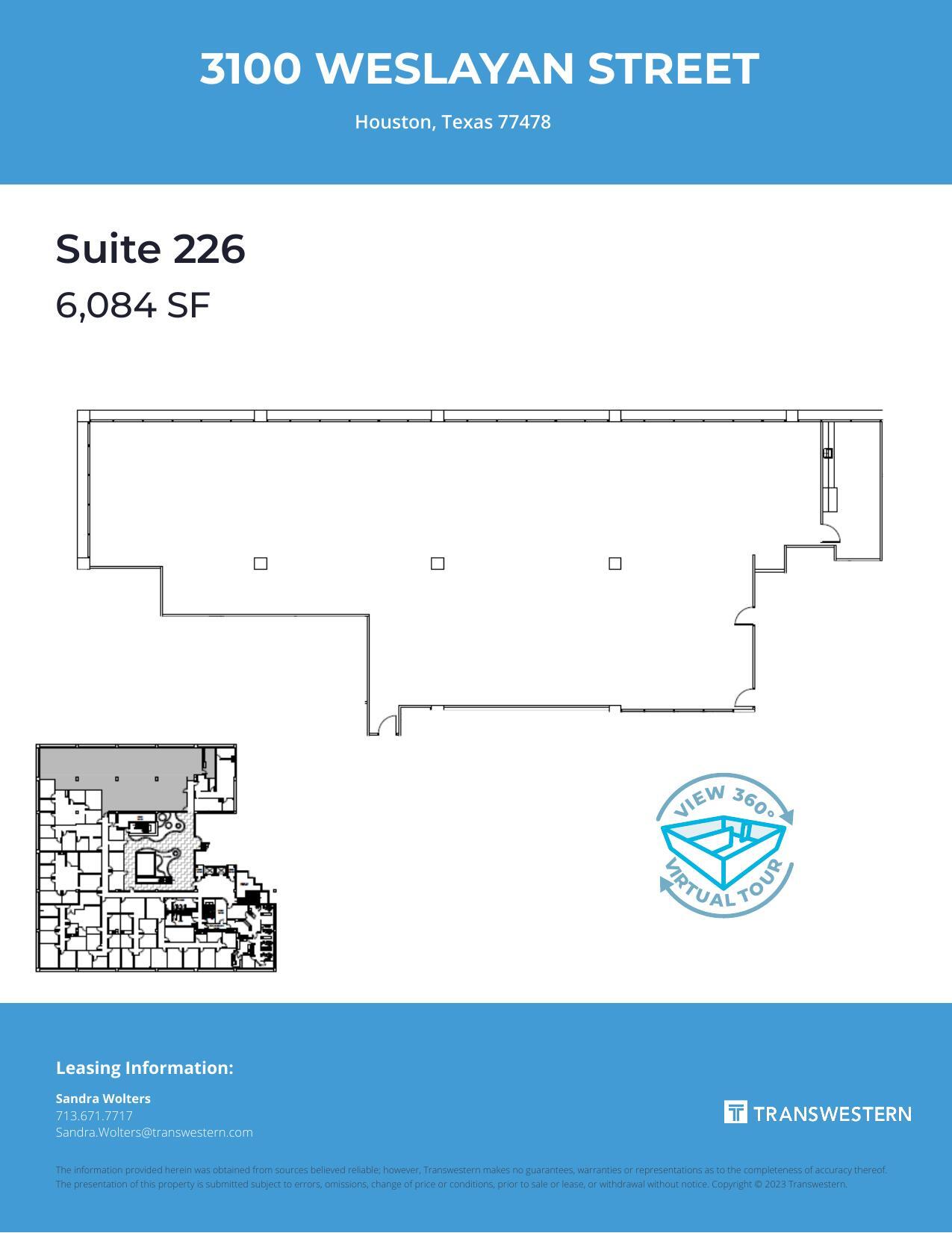 3100 Weslayan St, Houston, TX for lease Floor Plan- Image 1 of 1