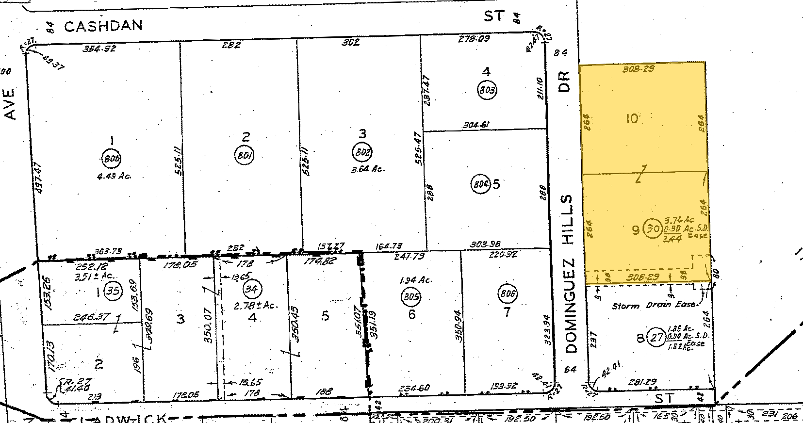 19440 S Dominguez Hills Dr, Rancho Dominguez, CA for sale Plat Map- Image 1 of 1