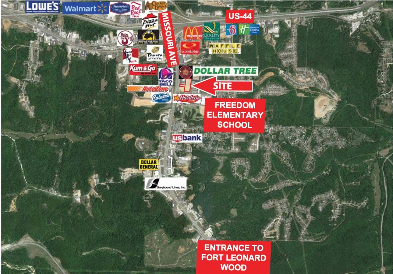 St Robert Mo Map 332 Marshall Dr, Saint Robert, Mo 65584 - Liberty Market Place | Loopnet