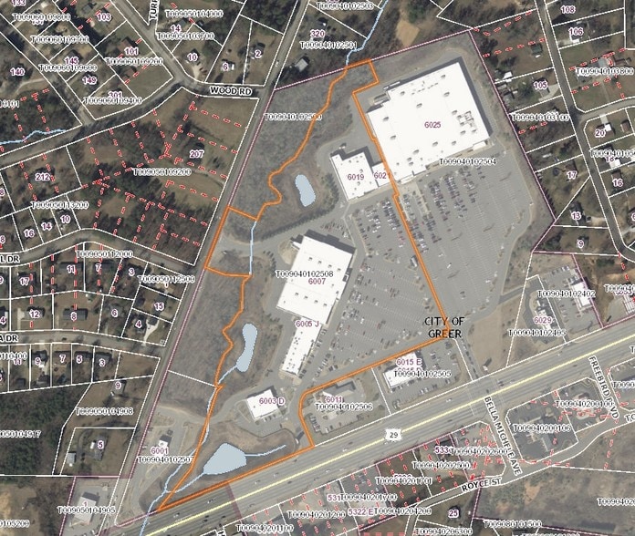 6005-6007 Wade Hampton Blvd, Taylors, SC for lease - Plat Map - Image 2 of 12