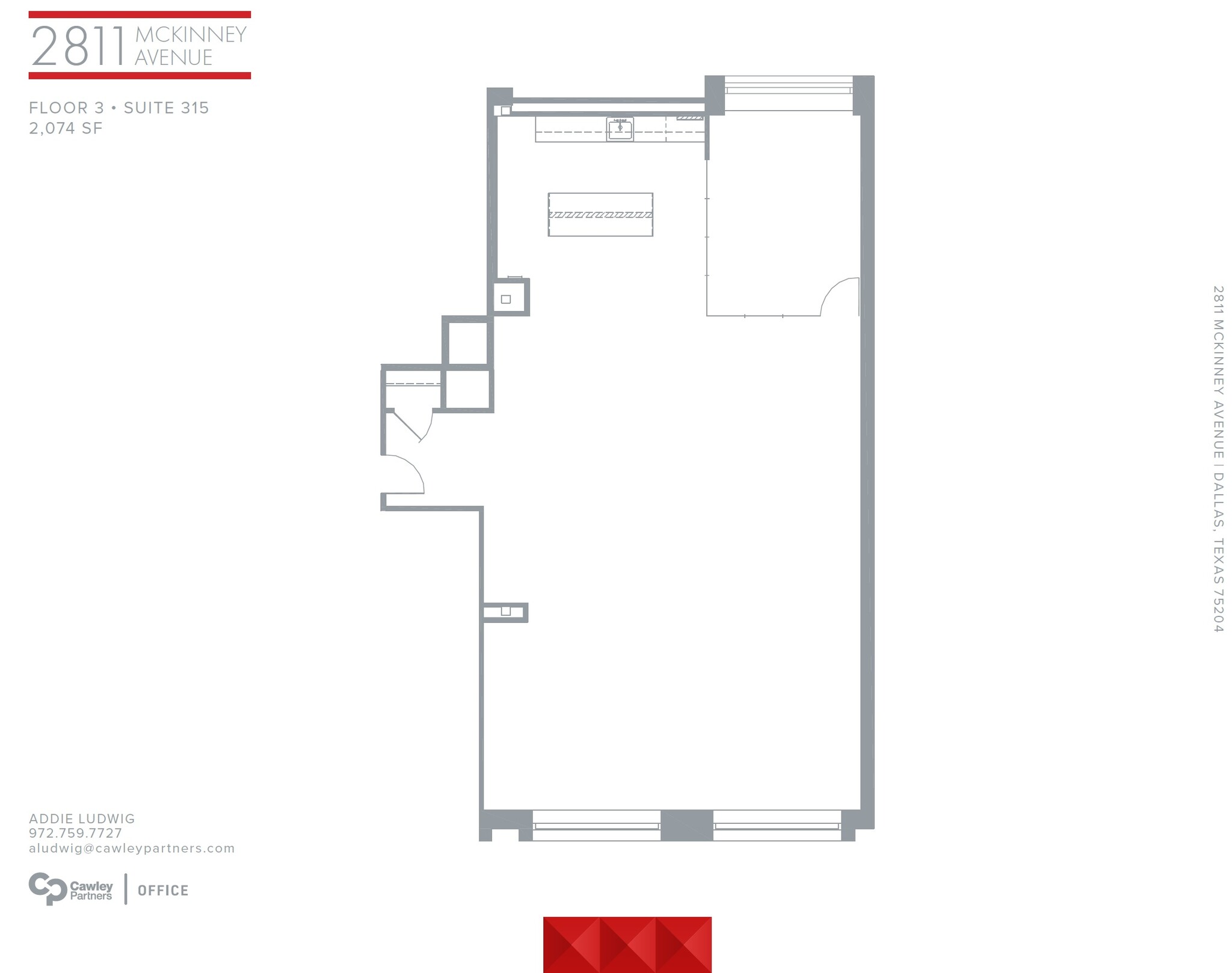 2811 McKinney Ave, Dallas, TX for lease Floor Plan- Image 1 of 5