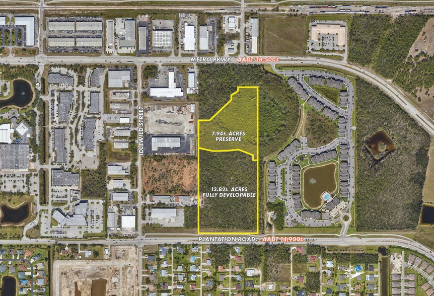 Plantation Road, Fort Myers, FL for sale - Aerial - Image 2 of 9